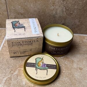 Tokyo Milk Just For You Perfumed Luminary Hand-Poured Candle New - Hostess Gift!